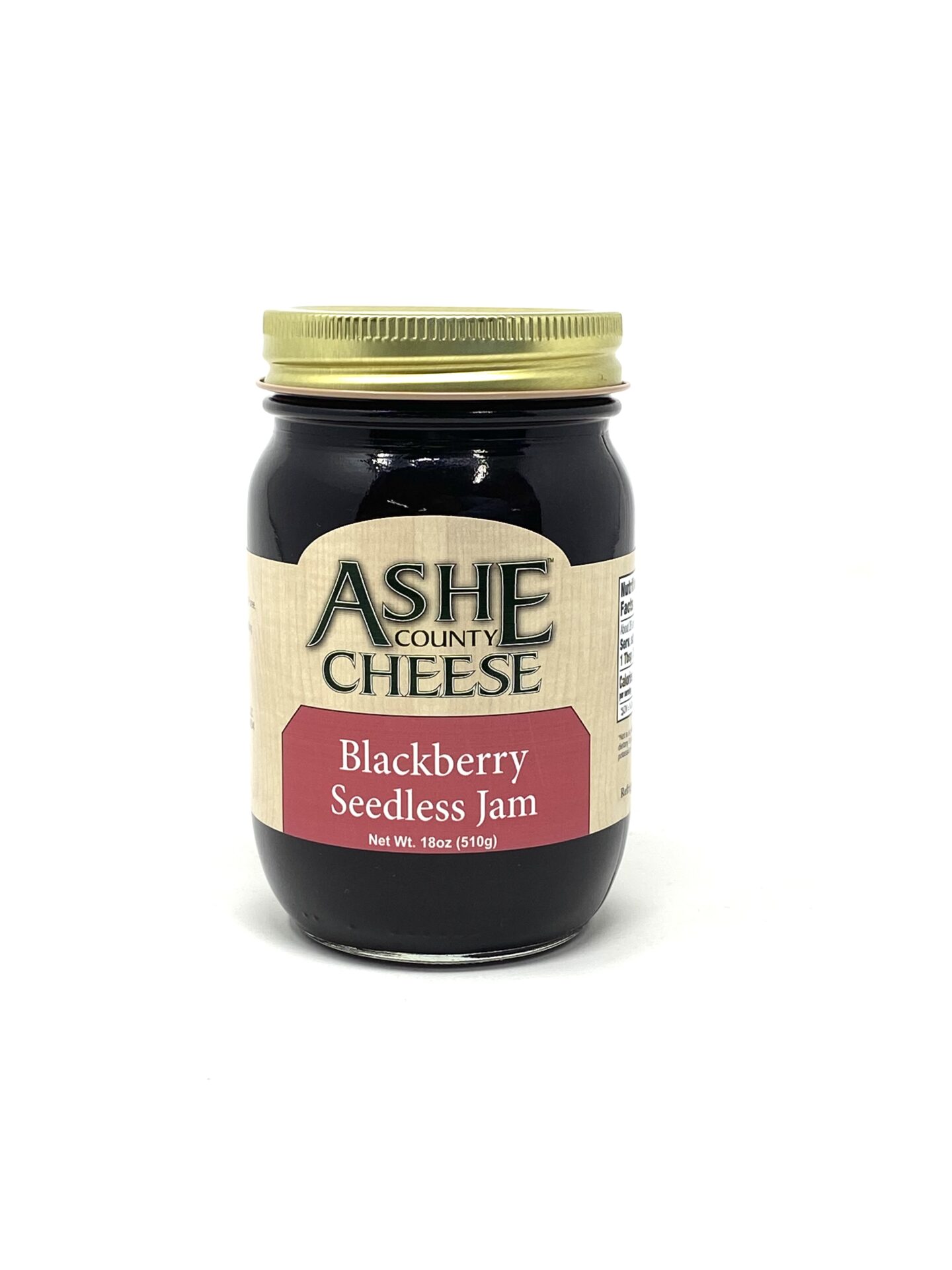 18oz Blackberry Seedless Jam Ashe County Cheese